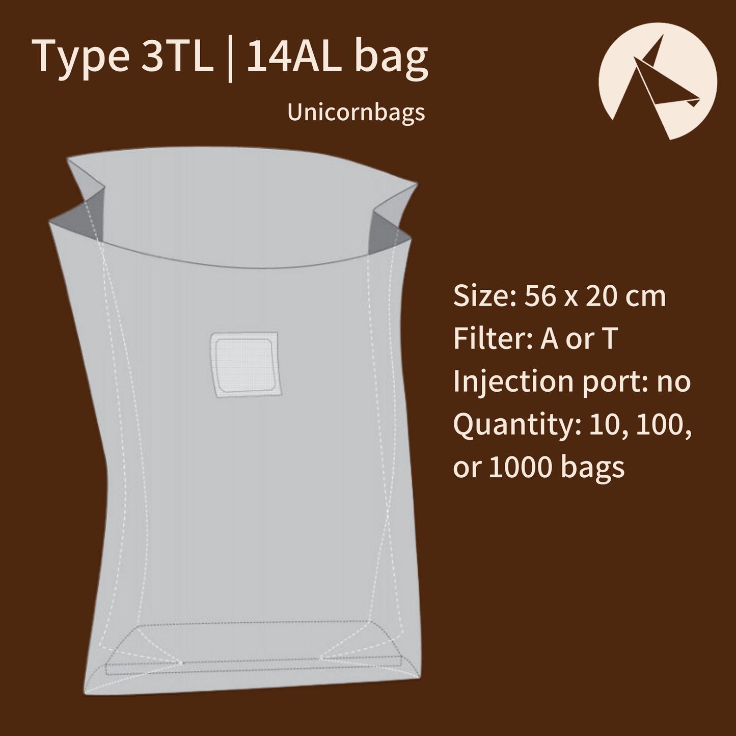 Type 3TL | 14AL Unicorn filter bags